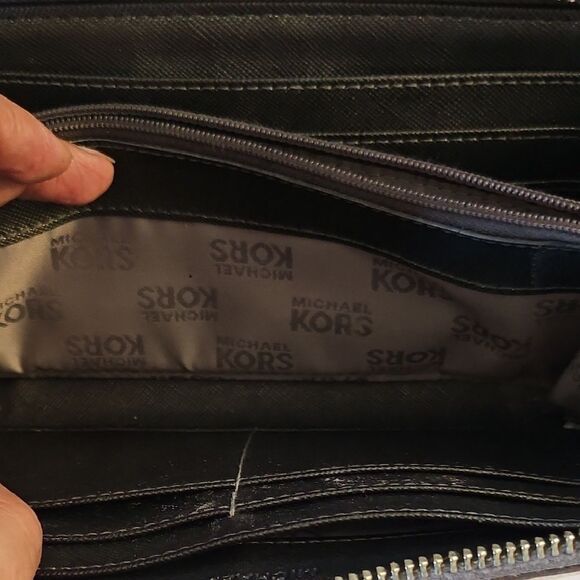 Michael Kors Dark Brown Logo Wallet - Picture 10 of 14